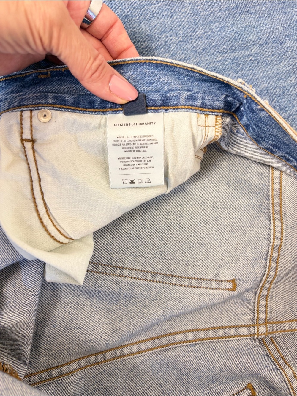 NWT Citizens of Humanity Annina Trouser Jeans 31 Denim Medy Wide Leg - Picture 6 of 8
